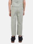 One Friday Green Solid Trouser - One Friday World